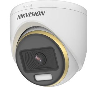 Hikvision DS-2CE70DF3T-PFS 2MP ColorVu Audio Turret Camera – Full Color Night Vision CCTV with Mic