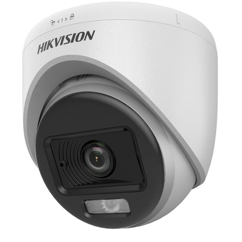 Hikvision DS-2CE70KF0T-LPFS 5MP ColorVu Audio Turret Camera – Full Color Night Vision CCTV with Mic
